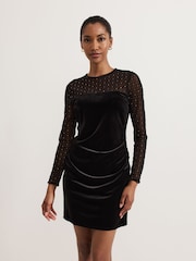 Phase Eight Black Mini Ambrose Dress - Image 1 of 6