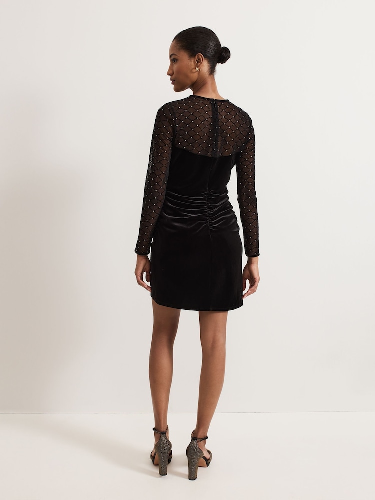 Phase Eight Black Mini Ambrose Dress - Image 2 of 6