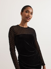Phase Eight Black Mini Ambrose Dress - Image 4 of 6