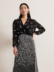 Phase Eight Black Annette Cover-Up - Image 1 of 7