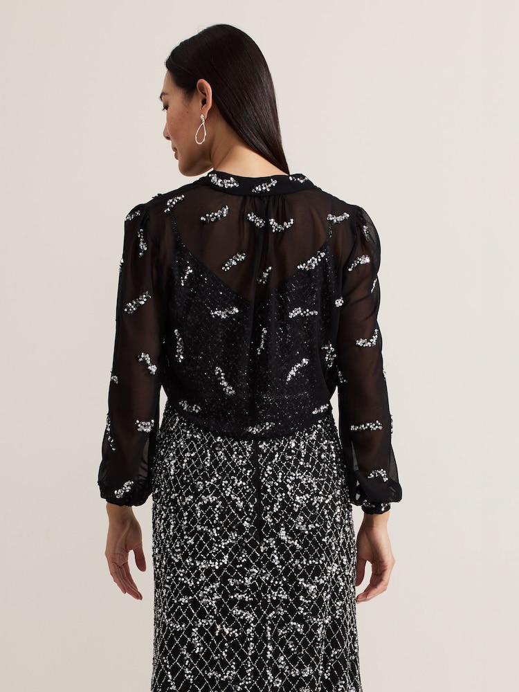 Phase Eight Black Annette Cover-Up - Image 2 of 7