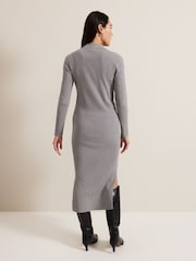 Phase Eight Grey Lucy Midi Dress - Image 2 of 7