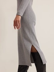 Phase Eight Grey Lucy Midi Dress - Image 4 of 7