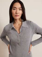 Phase Eight Grey Lucy Midi Dress - Image 5 of 7