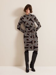 Phase Eight Black Margot Jersey Dress - Image 3 of 6