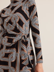 Phase Eight Black Margot Jersey Dress - Image 4 of 6