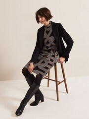 Phase Eight Black Margot Jersey Dress - Image 5 of 6