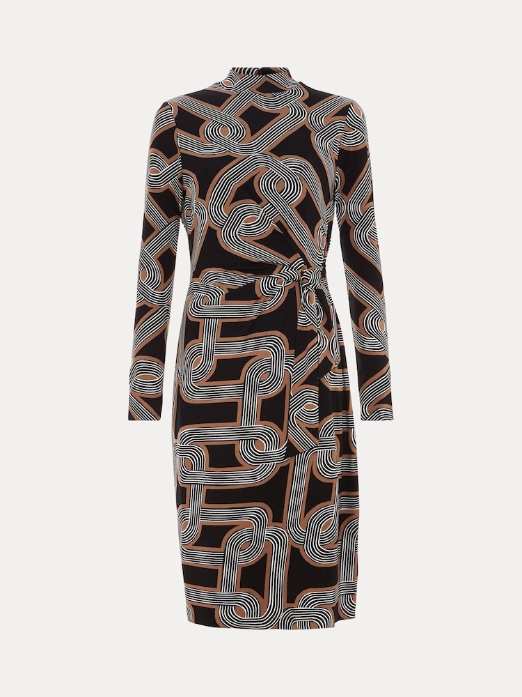 Phase Eight Black Margot Jersey Dress - Image 6 of 6