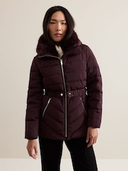 Phase Eight Red Bobbie Short Puffer Coat - Image 1 of 7