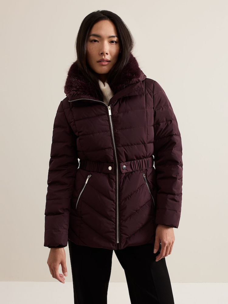 Phase Eight Red Bobbie Short Puffer Coat - Image 1 of 7