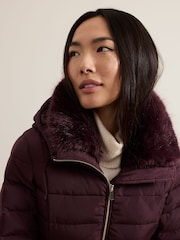 Phase Eight Red Bobbie Short Puffer Coat - Image 6 of 7