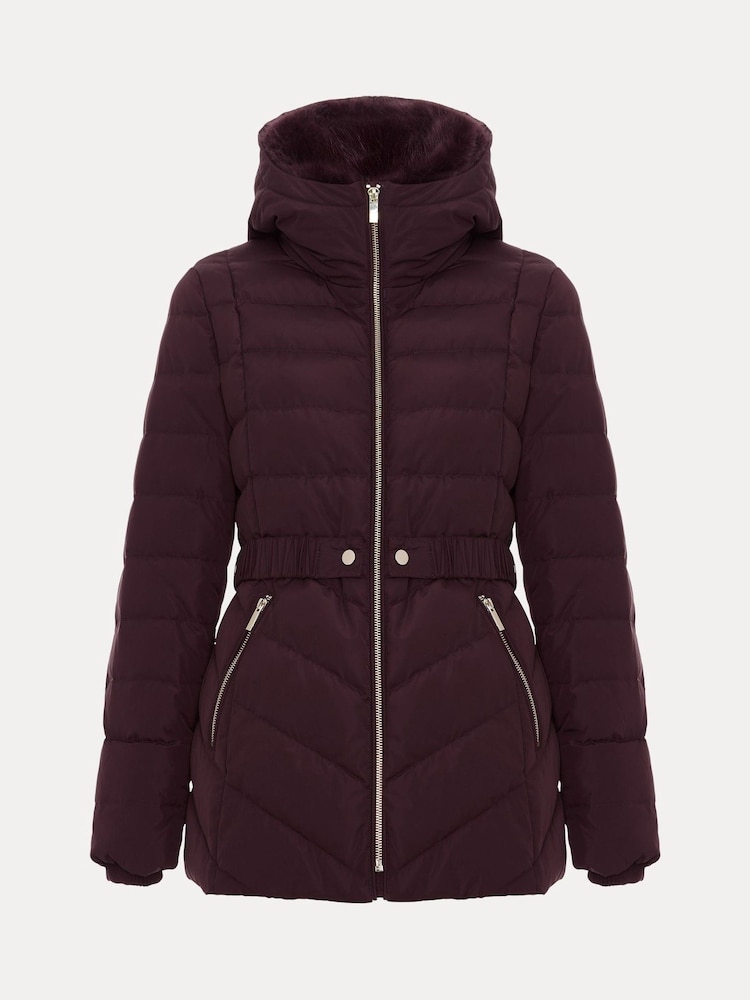 Phase Eight Red Bobbie Short Puffer Coat - Image 7 of 7