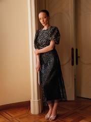 Phase Eight Black Ariella Textured Top - Image 1 of 9