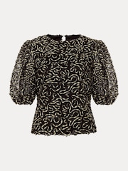 Phase Eight Black Ariella Textured Top - Image 9 of 9
