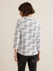 Phase Eight Black Rena Textured Top - Image 2 of 6