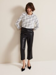 Phase Eight Black Rena Textured Top - Image 3 of 6