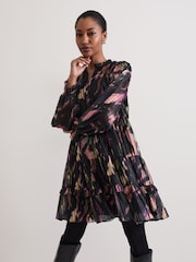 Phase Eight Black Martina Swing Dress - Image 1 of 7