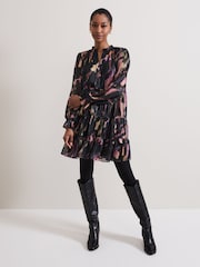 Phase Eight Black Martina Swing Dress - Image 3 of 7