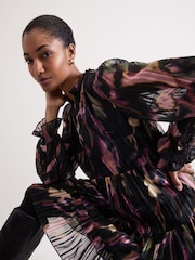 Phase Eight Black Martina Swing Dress - Image 4 of 7