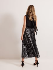 Phase Eight Metallic Zoe Metallic Skirt - Image 2 of 7