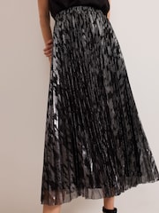 Phase Eight Metallic Zoe Metallic Skirt - Image 3 of 7
