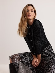 Phase Eight Metallic Zoe Metallic Skirt - Image 4 of 7