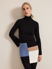 Phase Eight Black Kamila Skirt - Image 4 of 7