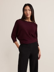 Phase Eight Red Cristine Knit Jumper - Image 1 of 7