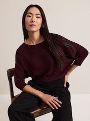 Phase Eight Red Cristine Knit Jumper - Image 4 of 7