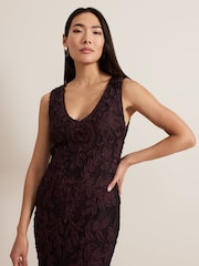 Phase Eight Red Montee Maxi Dress - Image 4 of 7