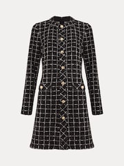 Phase Eight Black Mylee Tweed Dress - Image 8 of 8