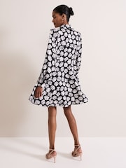 Phase Eight Black Selika Floral Dress - Image 2 of 7