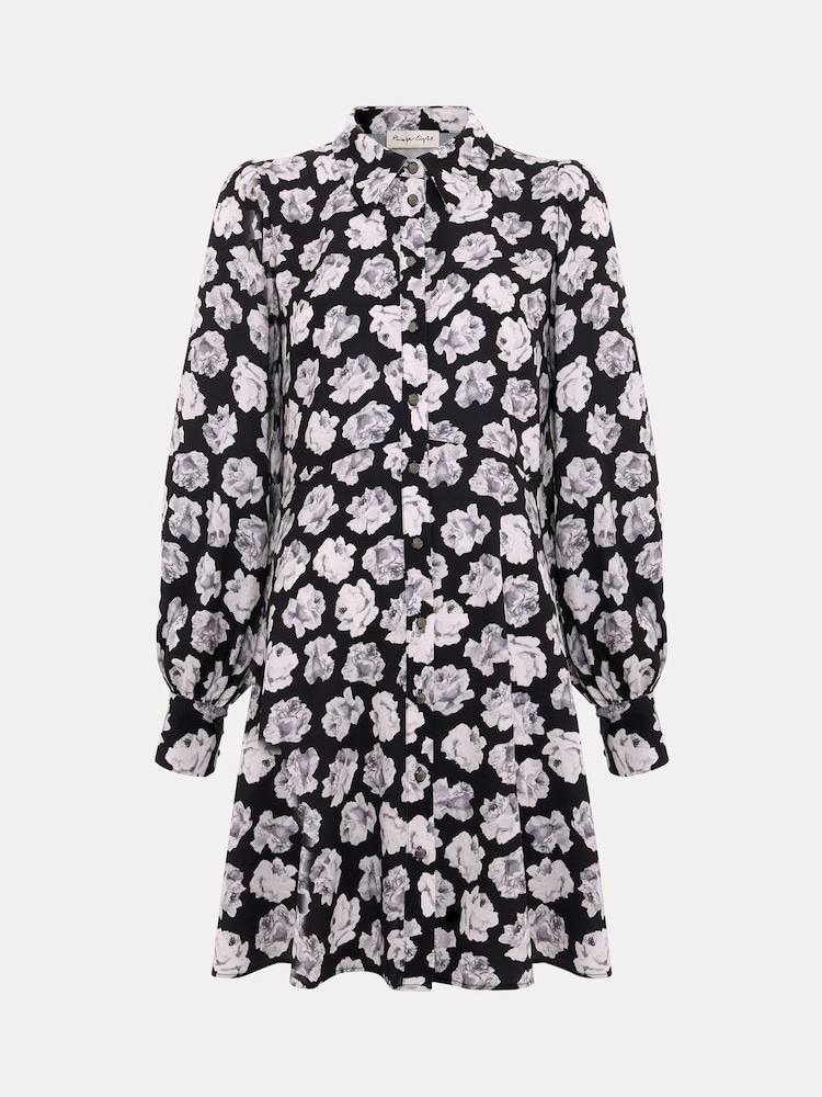 Phase Eight Black Selika Floral Dress - Image 7 of 7