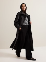 Phase Eight Grey Paloma Funnel Neck Coat - Image 3 of 7