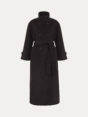 Phase Eight Grey Paloma Funnel Neck Coat - Image 7 of 7