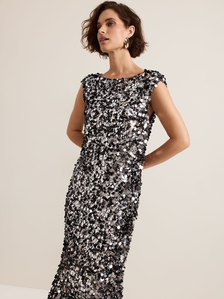 Phase Eight Nina Sequin Dress - Image 3 of 7
