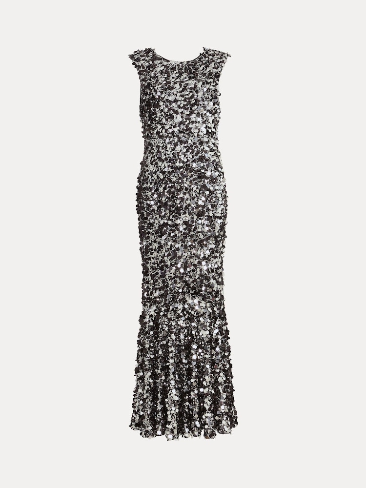 Phase Eight Black Nina Sequin Dress - Image 7 of 7