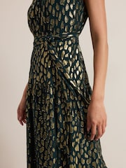 Phase Eight Green Lilani Shimmer Dress - Image 5 of 6