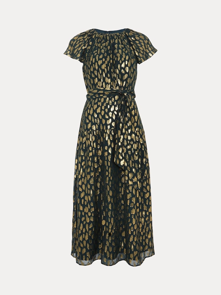Phase Eight Green Lilani Shimmer Dress - Image 6 of 6