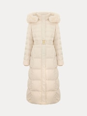 Phase Eight Natural Dixie Long Puffer Coat - Image 7 of 7