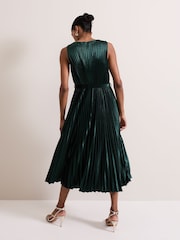 Phase Eight Green Velvet Simara Dress - Image 2 of 7