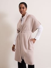 Phase Eight Natural Wendy Knit Coat - Image 4 of 7