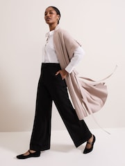 Phase Eight Natural Wendy Knit Coat - Image 6 of 7
