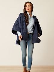 Ariat Blue Fescue Water-Resistant Insulated Cape Poncho - Image 3 of 5