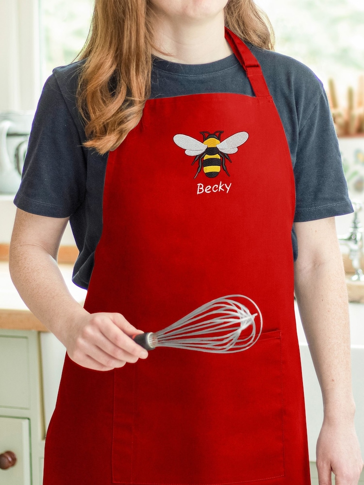 Personalised Embroidered Apron by Jonnys Sister - Image 2 of 3