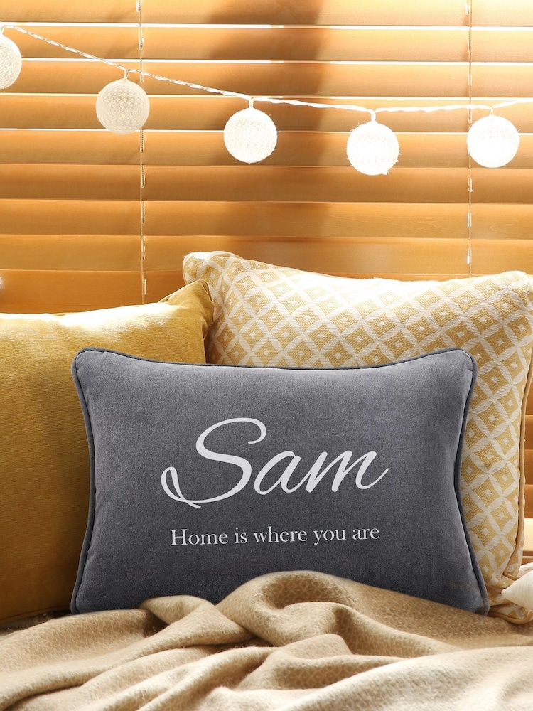 Personalised Velvet Cushion by Jonny's Sister - Image 2 of 4