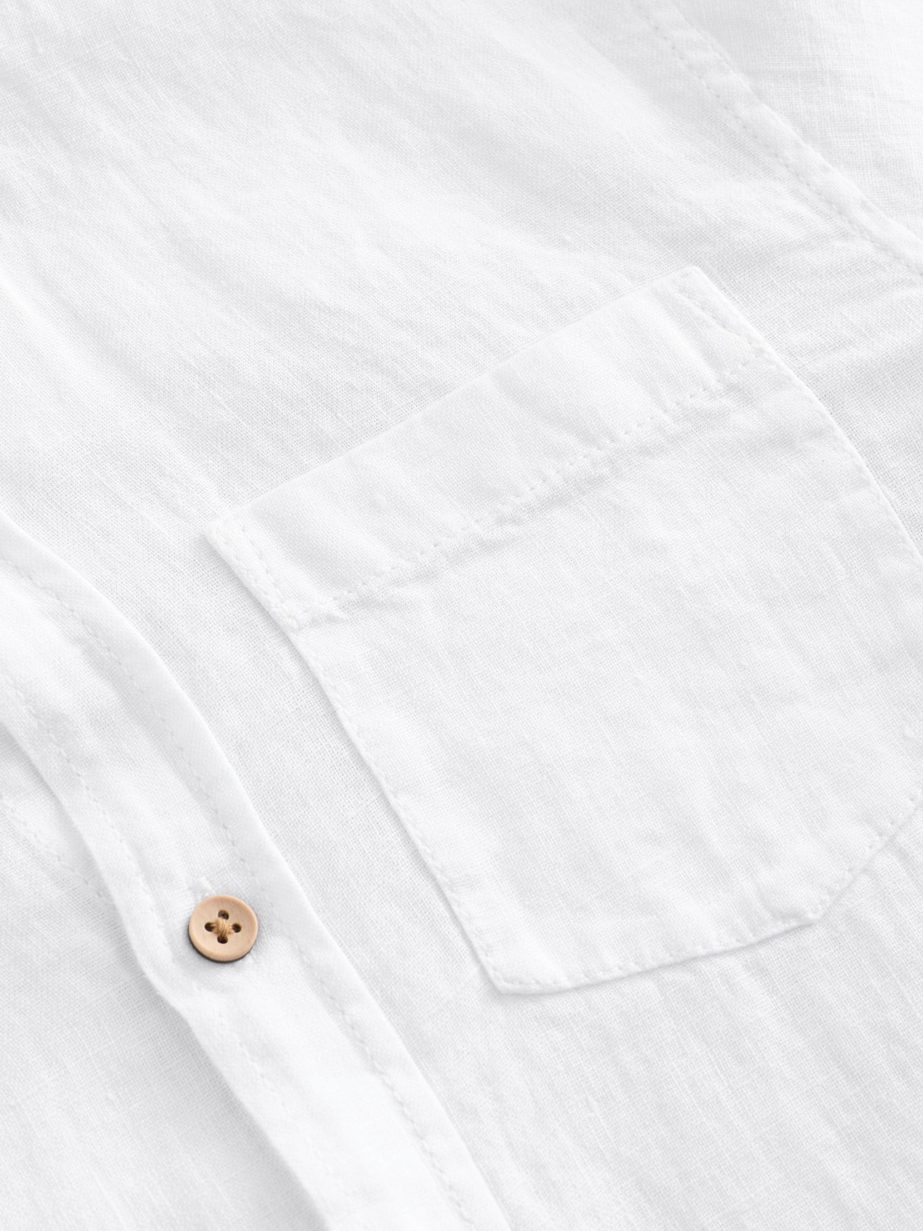 Buy White Long Sleeve Linen Shirt (3-16yrs) from Next USA