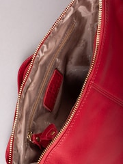 Lakeland Leather Red Cartmel Leather Cross-Body Bag - Image 3 of 8