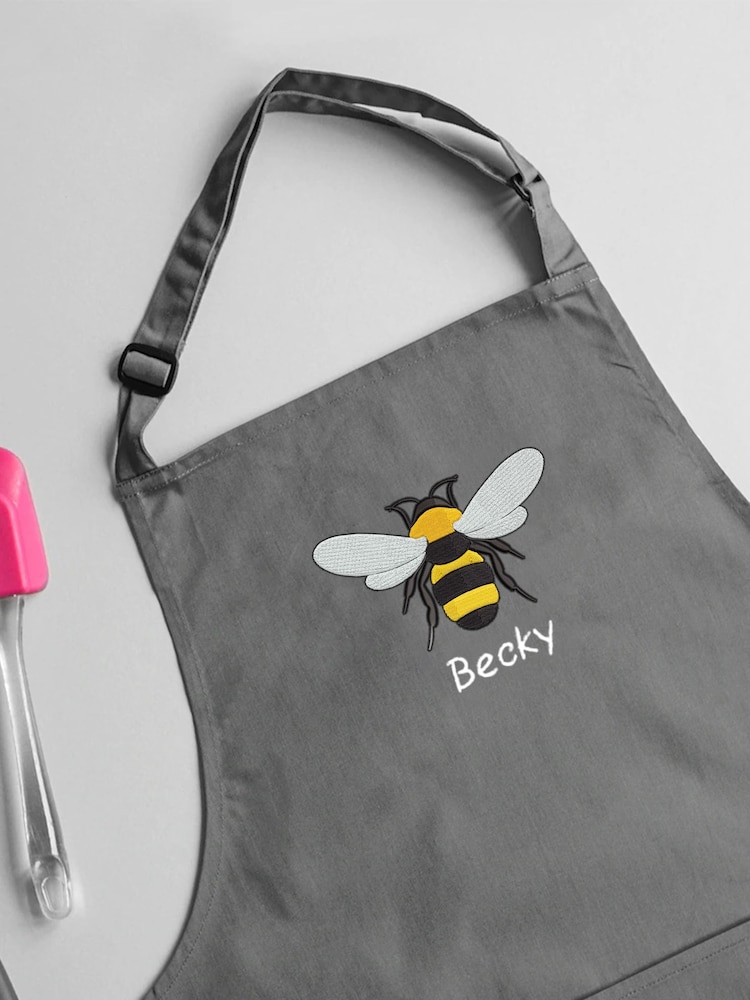 Personalised Embroidered Apron by Jonnys Sister - Image 4 of 4