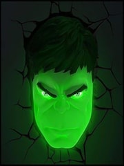 MenKind Marvel Hulk Face Wall 3D Deco Light - Image 1 of 4